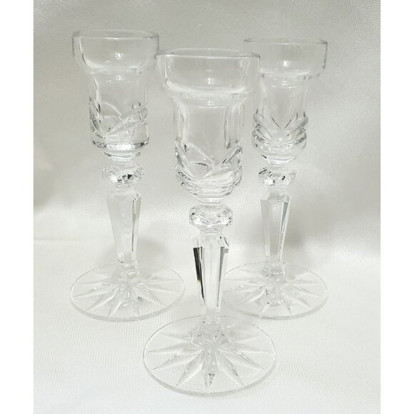 3 Marquis by Waterford Crystal Candlestick Holder Taper Candle Glass CALAIS 6" - Picture 3 of 16